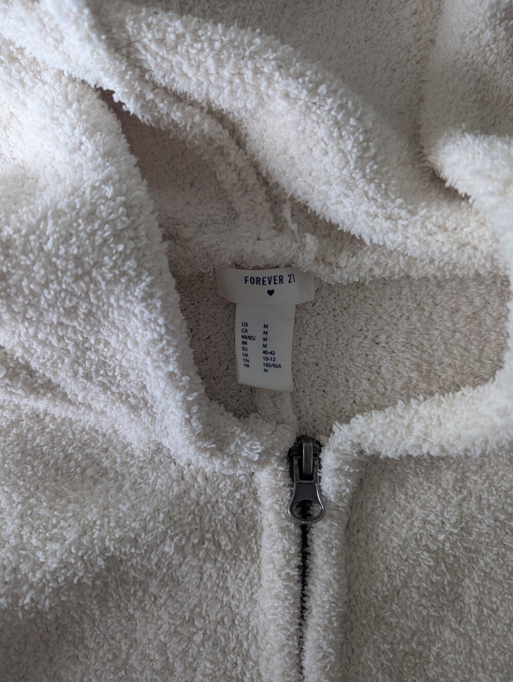 Super Soft Women's Boucle Onesie With Hood In Cream - Picture 5 of 8